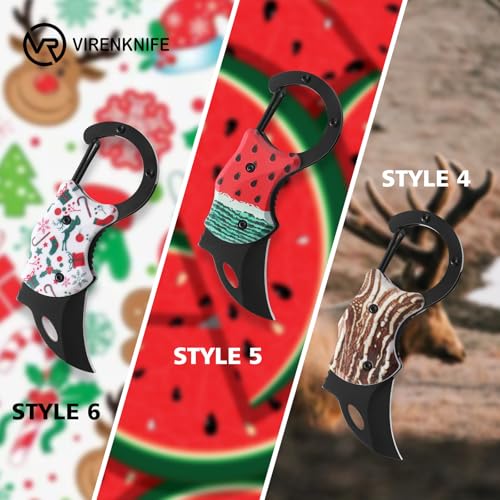 Image of Small Pocket Knife for Women Men,Cute Folding Knife Box Cutter,Mini EDC Knives for Everyday Carry,Folding Utility Knife with Unique Watermelon Design,Ideal Gifts for Men and Women