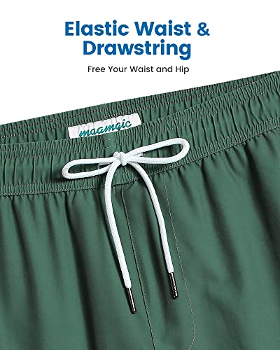 Image of maamgic 2 in 1 Mens Swim Trunks 7 Inch Swim Shorts Swim Suits Board Shorts