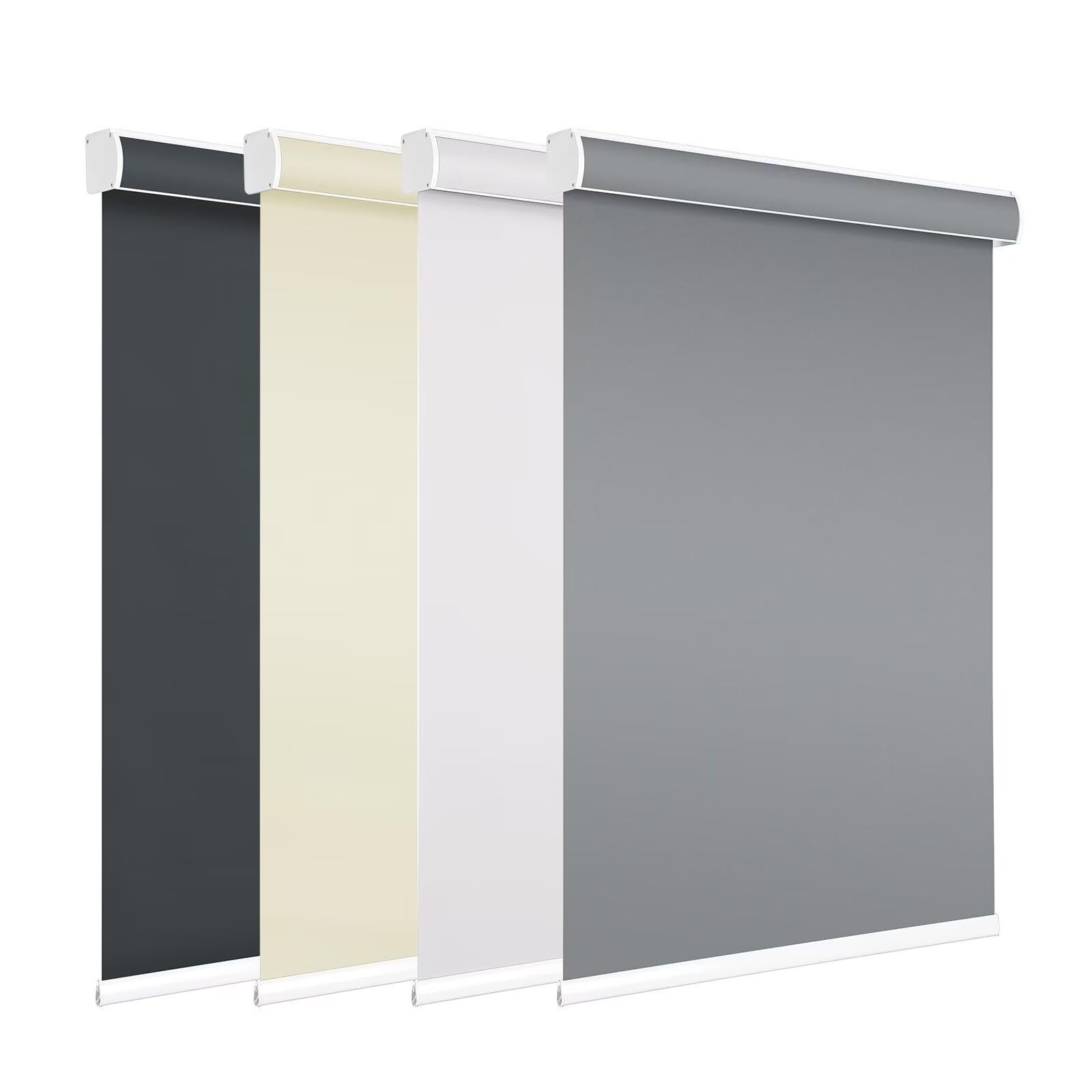 Changshade Blackout Roller Shades for Window, Cordless Blackout Blinds with Cassette Valance,Room Darkening Roller Blinds,Easy to Install for Bedroom,Living Room,Office,39" W72 H,Gray