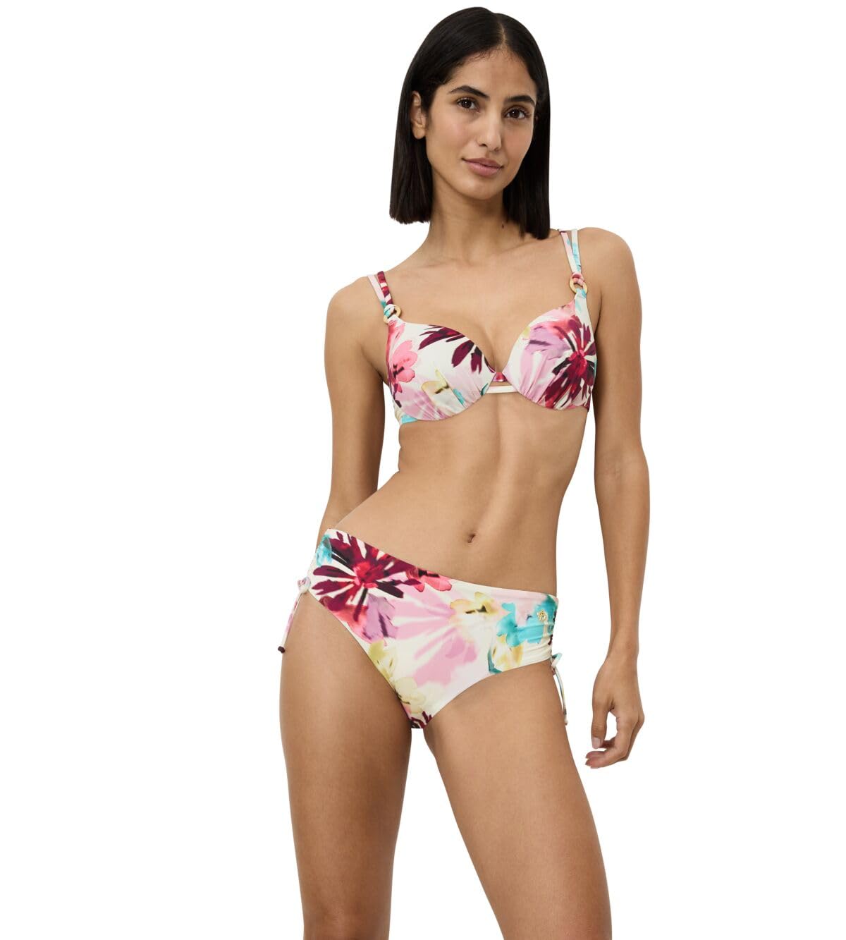 Triumph Summer Fleur WP Bikini Top, Rosa – Dark Combination, 48 Donna