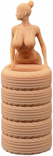 Miniatura 5 de ZEDACAKAI Figura 124 Chica Reparador Trabajador de Mantenimiento Mesa de Arena Miniatura Escena de Villano Blanco Necesita ser Coloreado por Usted