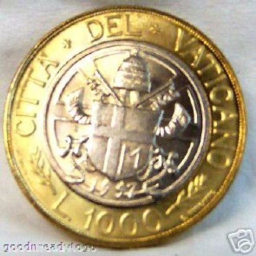 Miniatura 3 de POPE JOHN PAUL II - UNCIRCULATED 1000 LIRA - LEGAL RENDER COIN