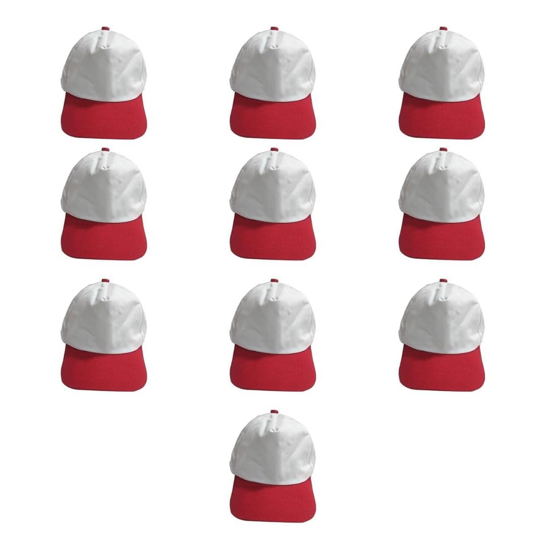 adhyah TrendyUniform Promotional caps in Bulk for Printing Text & Logo with Adjustable Velcro-picture-28