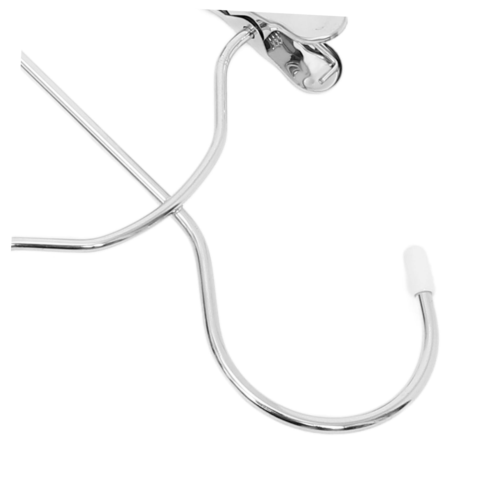 Percha con Clips de 4 Niveles, Acero Manganeso, 4 Piezas