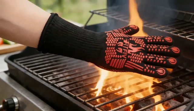 Amazon.com: FITFIV BBQ Gloves, Oven Gloves, 1472°F Extreme Heat