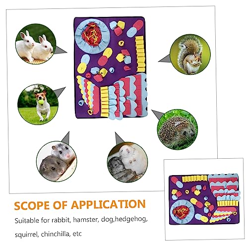 BESPORTBLE 1stk Futterautomat Für Haustiere Trainingspads Für Katzen Kratzmatte Für Katzen Hund Nase Arbeitsmatte Schnüffelmatte Für Hunde Schnüffelmatte Selber Machen Petg Hundenase Violett