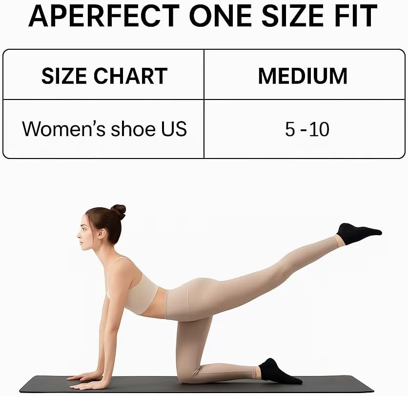 Pilates Crew Socks for Women Ruffle Grip Yoga Barre Cute Non Slip Sticky Workout Dance Sock - Image 4