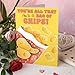 You're All That and a Bag of Chips Funny Valentine's Day Card – Cute Snack Pun Card for Boyfriend Girlfriend Husband Wife – Cute Romantic Anniversary Greeting Card – Single 5.3''x8'' Folded with Envelope