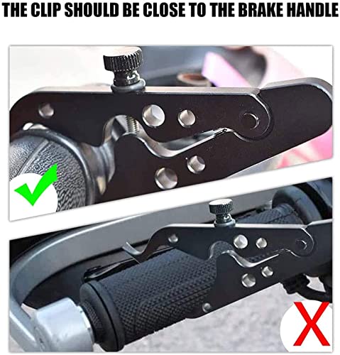 Image of Motorcycle Cruise Control Throttle Lock - CNC 6061 T6 Aluminum with Rubber Grip | Universal Handlebar Throttle Holder for Comfortable Long Rides | Easy Manual Speed Lock | Black