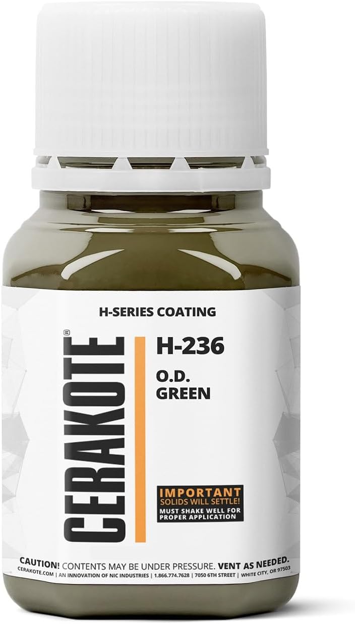 (Oven Cure) H-Series O.D. Green [ 4oz ] H-236T -Our Ceramic Technology Combines Performance with Color on All- Metals, Polymers + More - (Part B) Included
