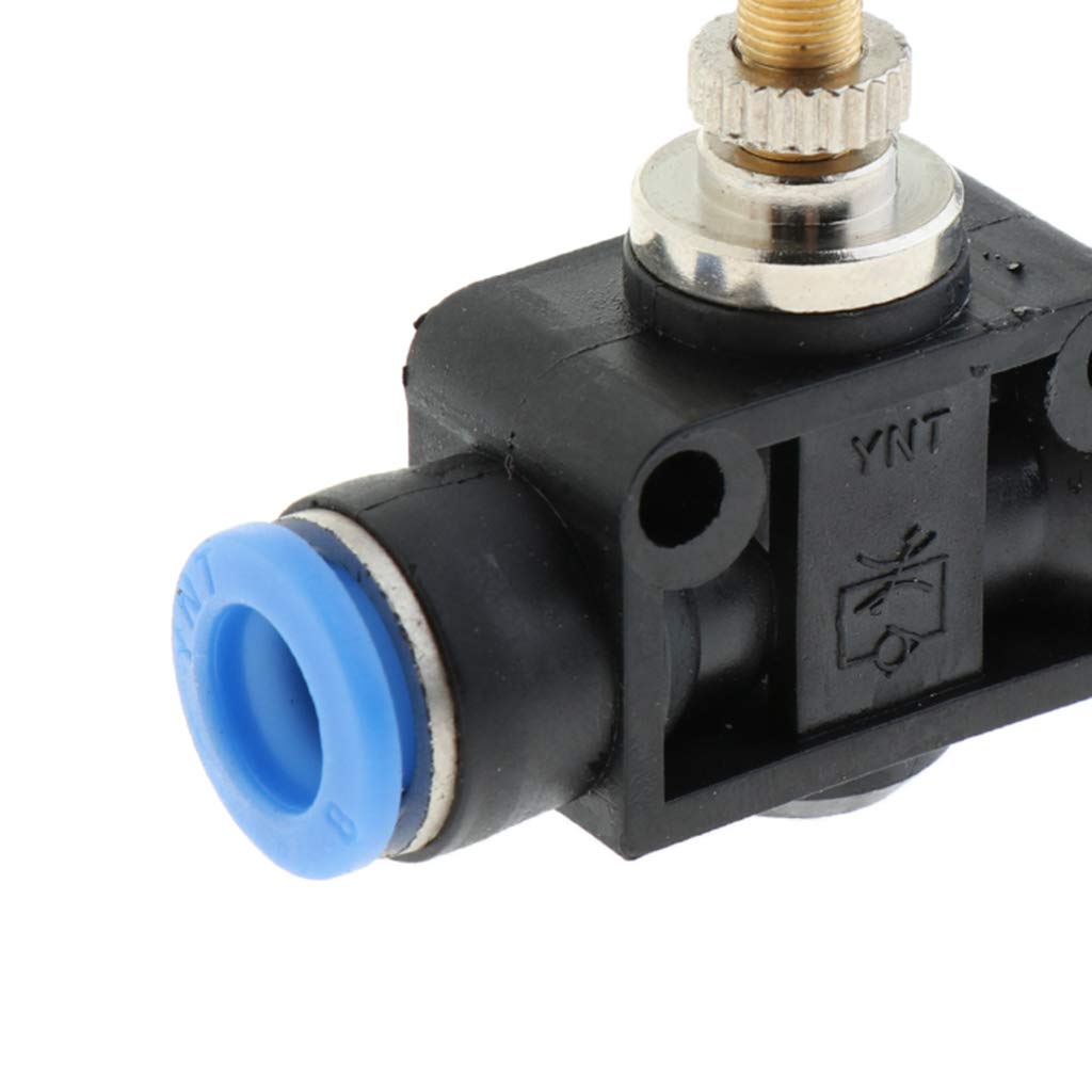 freneci Limiteur De Débit d'air des Contrôleurs De Vitesse pour Les Cylindres Et Le - 8mm
