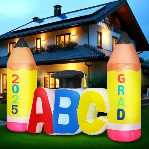 Amazon.com: Dawdix 8FT Graduation Inflatable Arch with Build-in LED ...