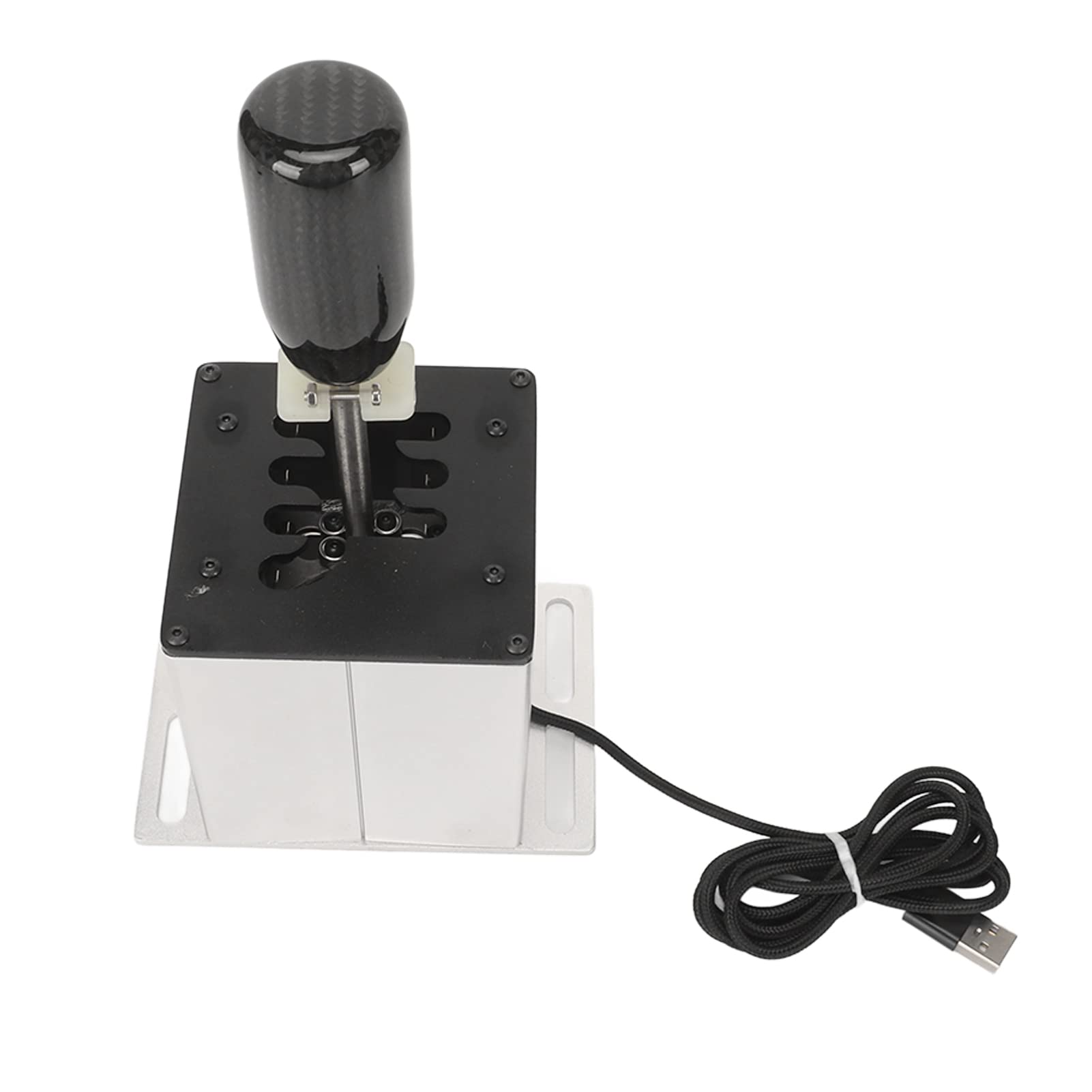 Symulator USB Shifter 6+R H Dźwignia Zmiany Biegów dla T300RS GT | Metalowy Korpus i Uchwyt z Włókna Węglowego | Gry Wyścigowe na PC Kompatybilne z 4 ATS ETS WRC
