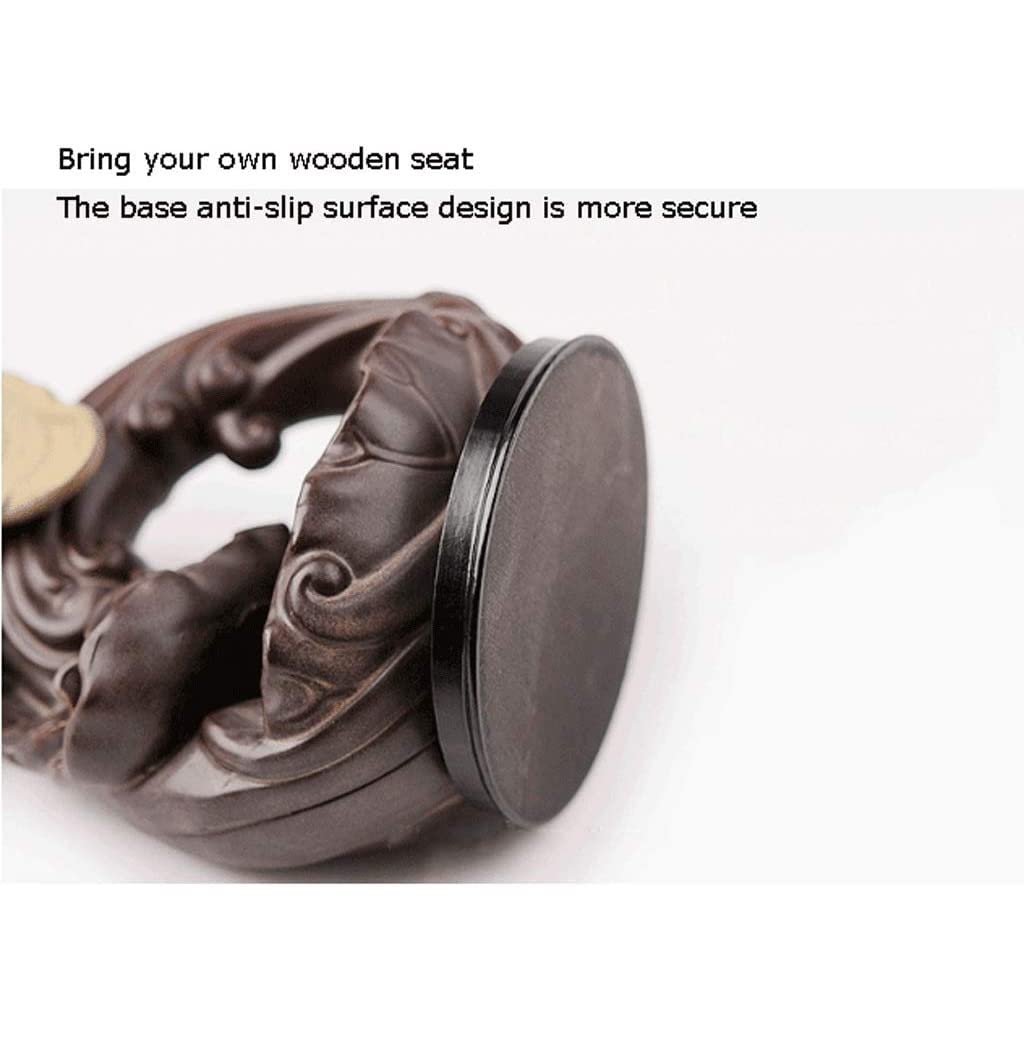 Porta Incenso Bruciatore Incenso Ceramica Little Monk Buddha Cascata Incensiere Creativo Decorazioni Per La Casa Con Decorazione Cascata Porta Incenso Fumo Portaincenso Per Famiglia(C)