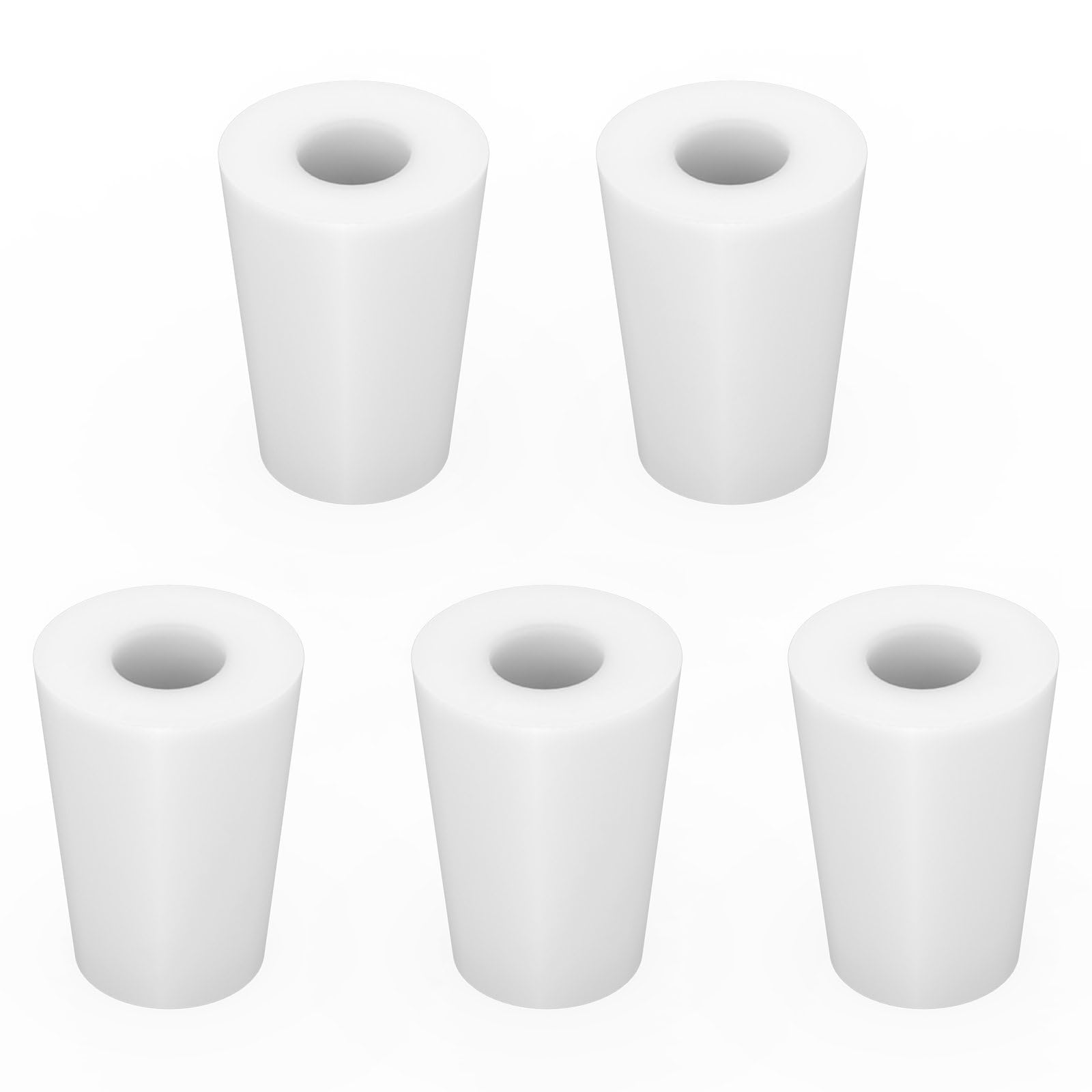 Labasics 5-Pack 6# Single-Hole Silicone Stoppers, White Tapered Lab Seal Stoppers with 0.31" Hole, Durable and Reusable Silicone Plugs for Laboratory Glassware, Airtight Sealing, and Experiments — Amazon image 9