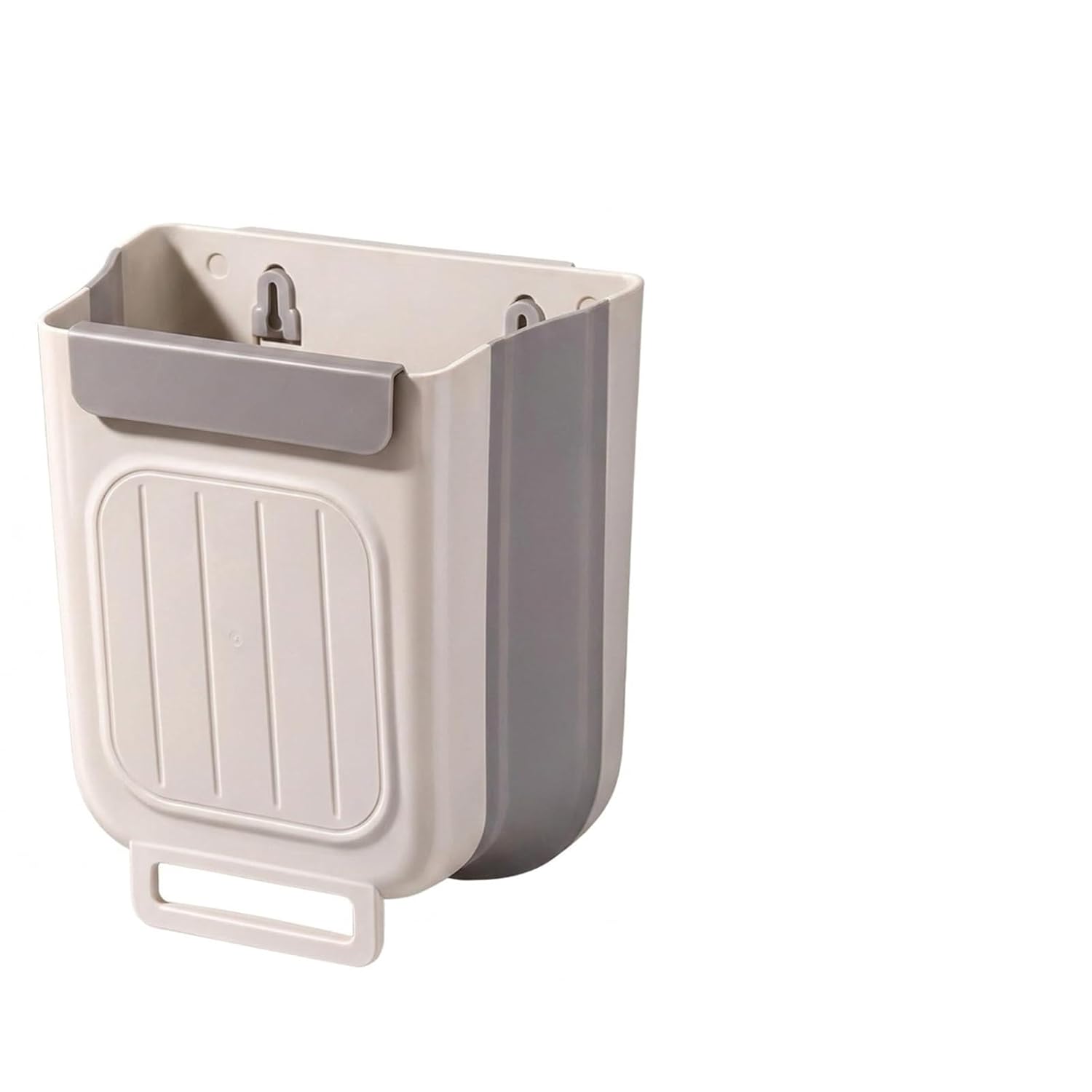 Foldable Hanging Trash Can (Cream White)