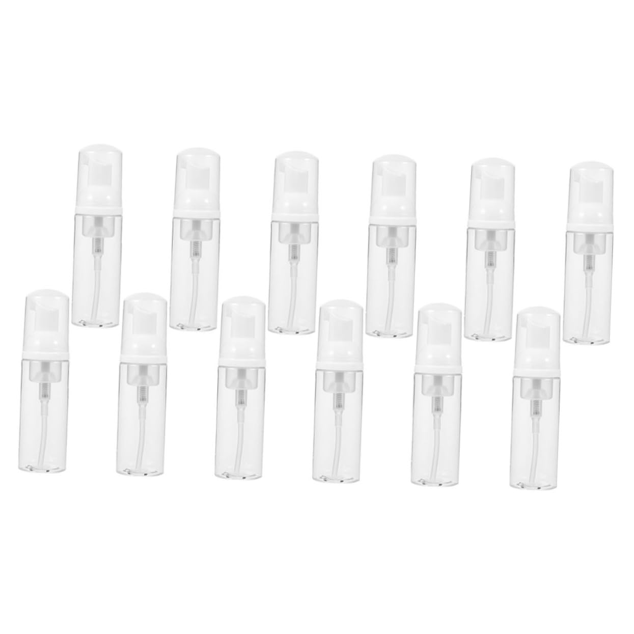 Flacon mousse rechargeable Healvian lot de 12 distributeurs voyage de 50ml