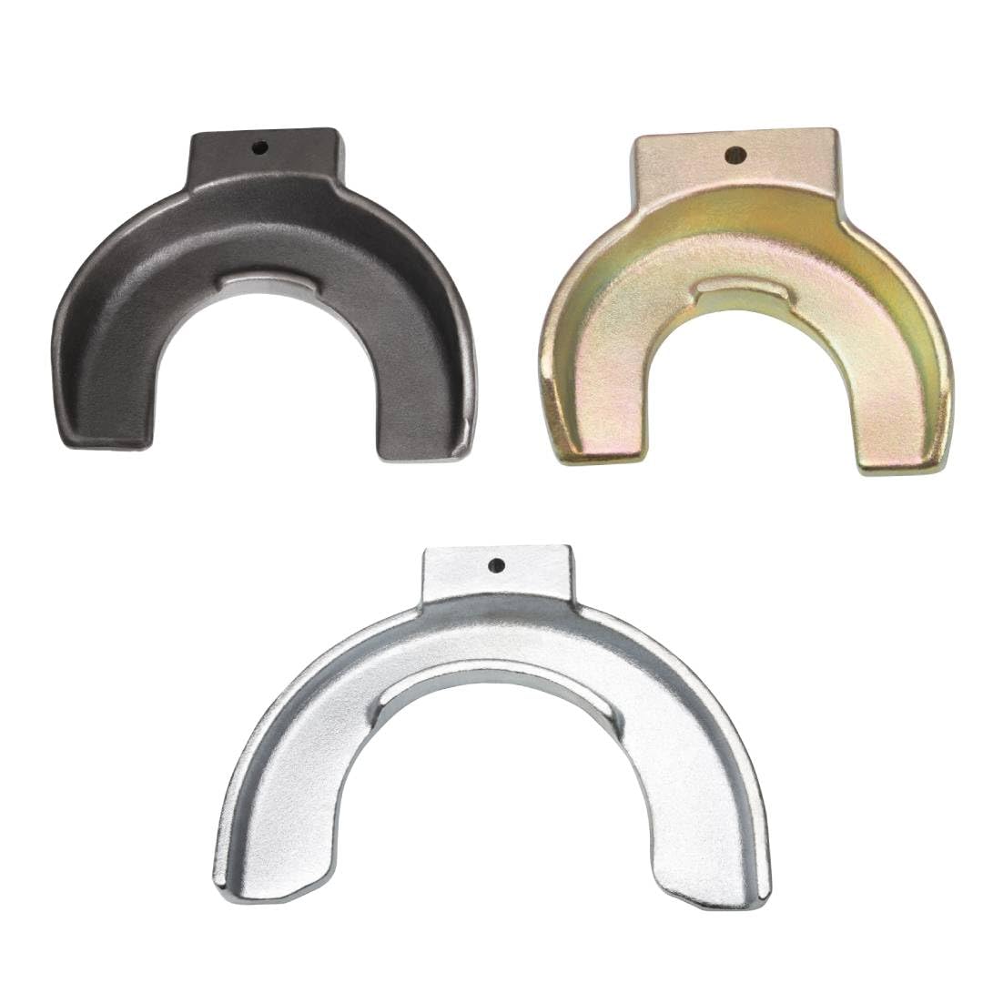 otgerlensker products Universal McPherson Federspanner – 1000 kg Spannkraft, 3-teiliges Jochset (bis 2500 kg), Sicherheits-Schutzkappen & robuste Spindel im Werkzeugkoffer