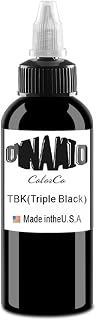 DLDN01 Tinta de tatuaje negra - Última coloración tribal permanente Body Maquillaje Super Negro (60 ml)