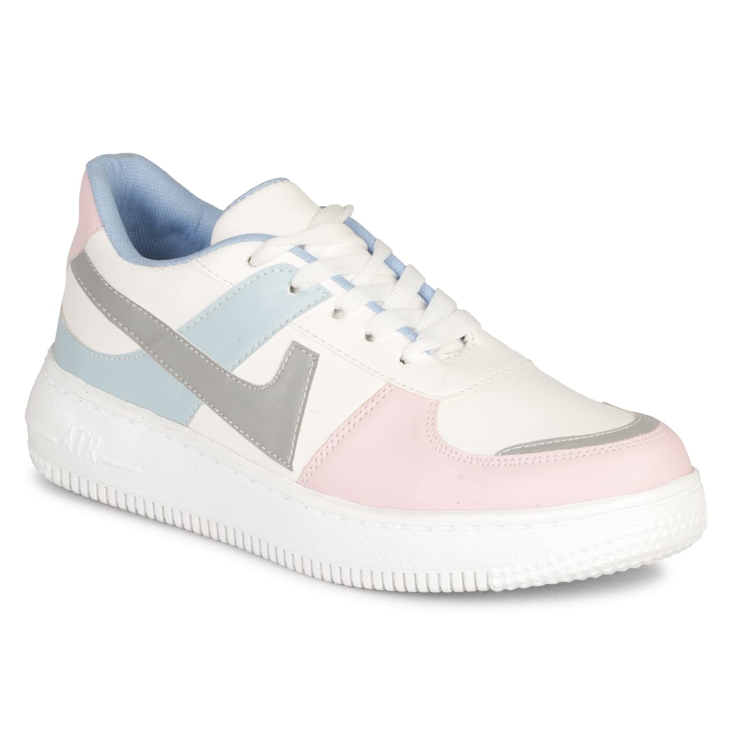 PrasKing Womens Casual Sneaker Shoes - White, Pink -06 (B09WRM8BH9) Amazon Price History, Amazon Price Tracker