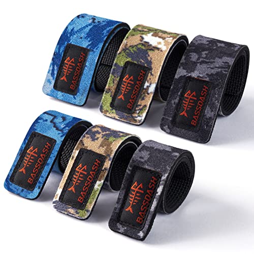 Fishing Rod Straps Stretchy Waterproof Wrap Ties for Spinning Rod, Fly