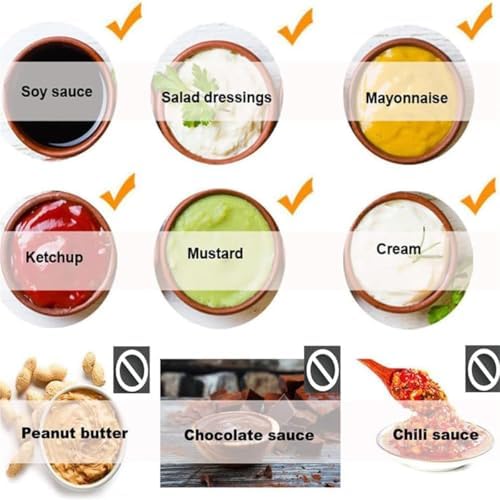 Leakproof 3.5L/5.5L Sauce Dispenser Bottle Set - Squeeze Ketchup, Mustard, Mayo & Salad Dressing - Ideal for BBQs, Parties & Cooking - 8 Essential Kitchen Tools Included