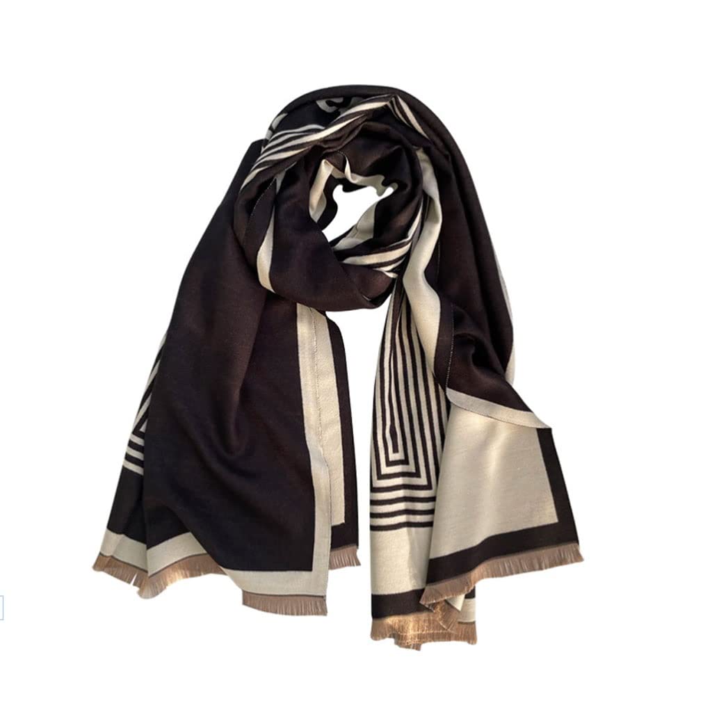 Sciarpe Calda imitazione cashmere sciarpa autunno e inverno donne scialle uomo a righe lettere a strisce lettere sciarpe lady coperta wrap sciarpe Sciarpe da donna