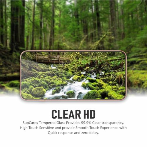 Image of SupCares Tempered Glass for Oppo Find X9s (6.59 Inch) With Installation Kit | 9H Edge to Edge Screen Protector | Black
