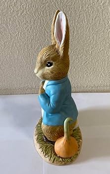 Amazon.co.jp: ピーターラビット 加藤工芸 陶器 置物 高さ約29