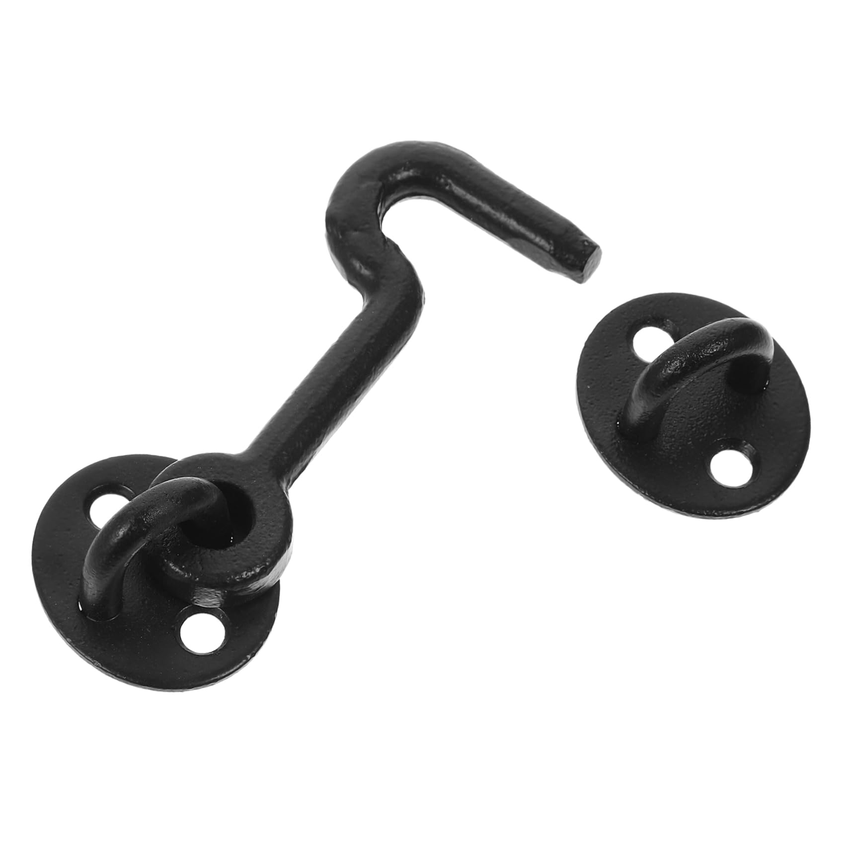 Holibanna 1Set Chic European Style Cast Hook Latch Durable Closet Door Latch for Heavy Coats Resistant Cabin Hook with Screws Versatile Eye Latch for Garage Kitchen Storage