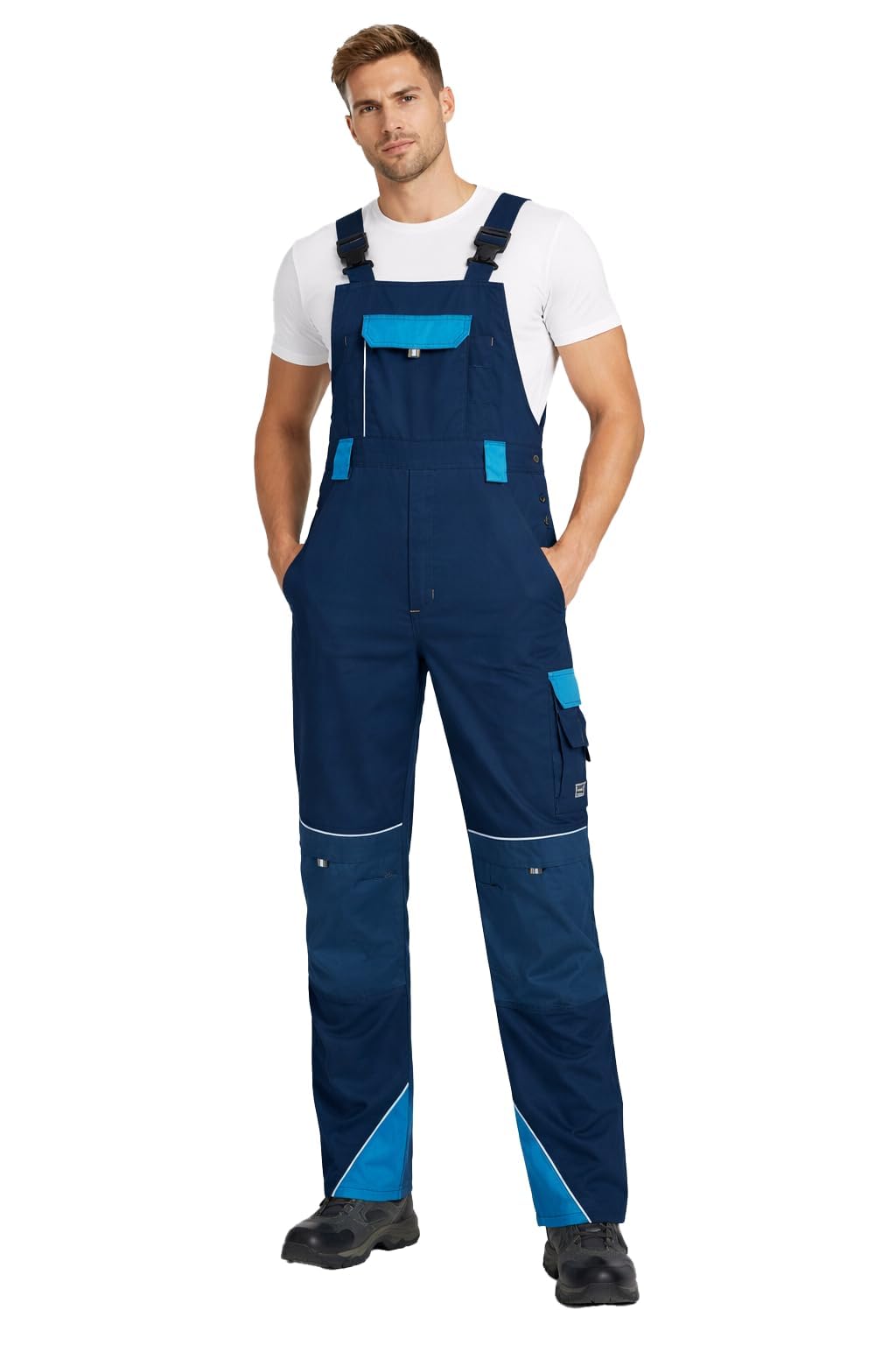 BWOLF Brave Salopette de travail pour homme avec poches latérales multifonctionnelles, poches arrières renforcées en polyester 600D