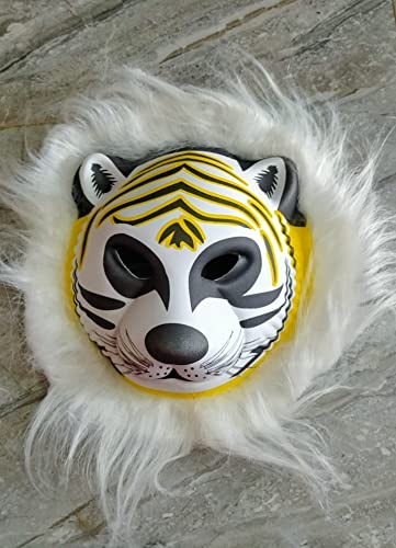 Beauty Tool (Yellow Tiger) Animal Face Mask/prank mask for Kids