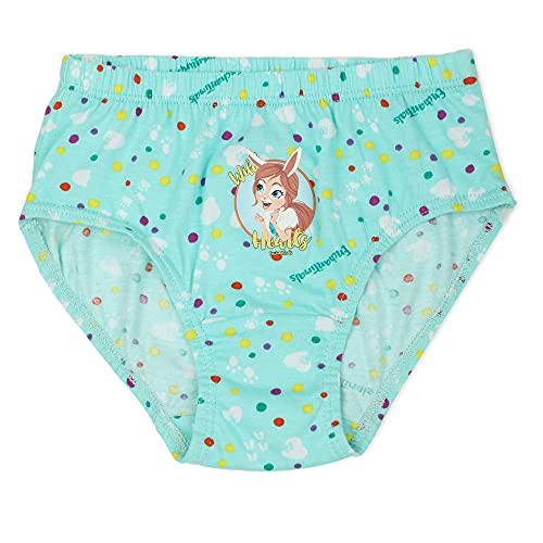 Image of Red Rose Girl's Cotton Enchantimals Printed Panties | Underwear for Girls (Pack of 6)