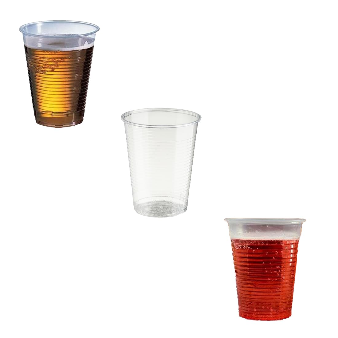MAQA 100 szt. Kubki PLA 200 ml na napoje, kubki jednorazowe przezroczyste, kubki jednorazowe komponowalne