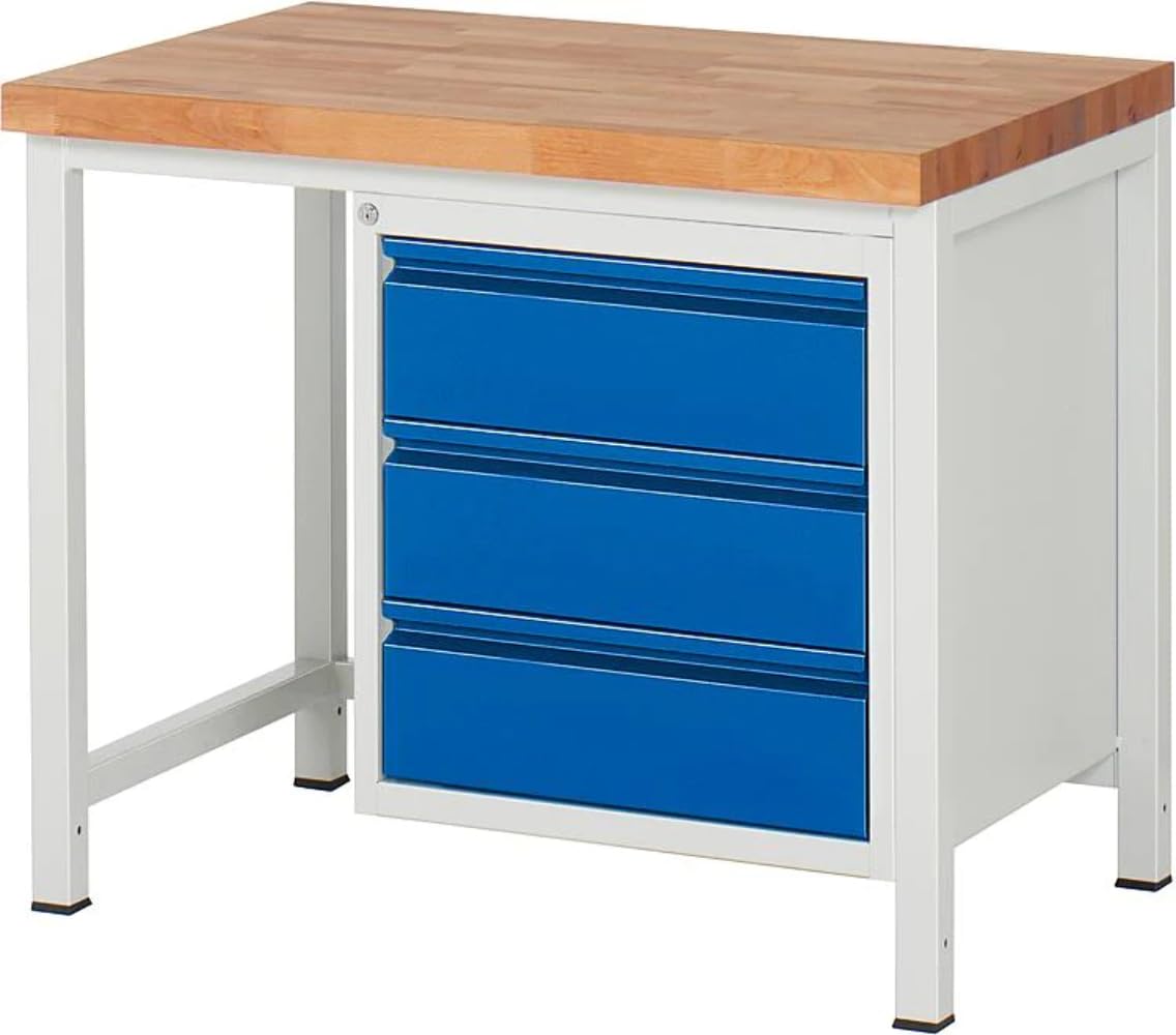 RAU A3-8157I1-10S Serie Basic 8 8157 - Banco da lavoro, colore: Grigio/Blu