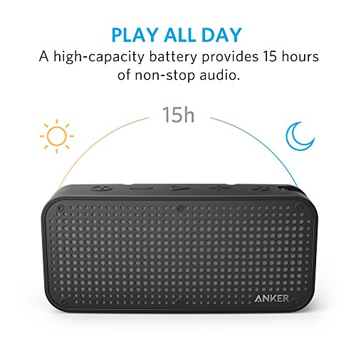 Image of Anker SoundCore Sport XL Outdoor Portable Bluetooth Speaker - 16W Output and 2 Subwoofers, IP67 Waterproof Weatherproof Shockproof, 66ft Bluetooth Range, 15H Playtime, Built-in Mic, USB Charging Port