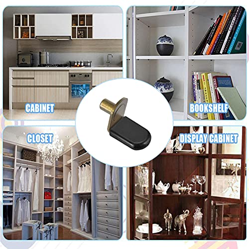 Aqsxo AQ-2106081854 Bronze Shelf Pins, Glass Supports Furniture Cabinet Closet Bookcase Shelf Bracket-Style Pegs 30 Pack. thumb #6