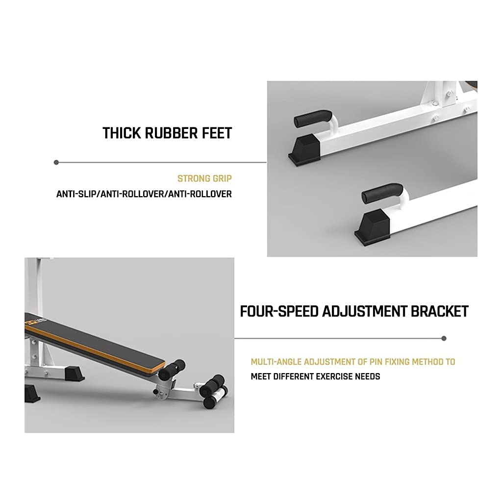 OTQEFTN Pull-ups Home Multifunctional Single Parallel Bar Barbell Rack Weightlifting Bench Press Dumbbell Bench Training Fitness Equipment