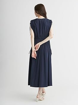 【CELFORD】 カシュクールリボンノースリーブワンピース Amazon.co.jp: [セルフォード] カシュクールリボンノースリーブ