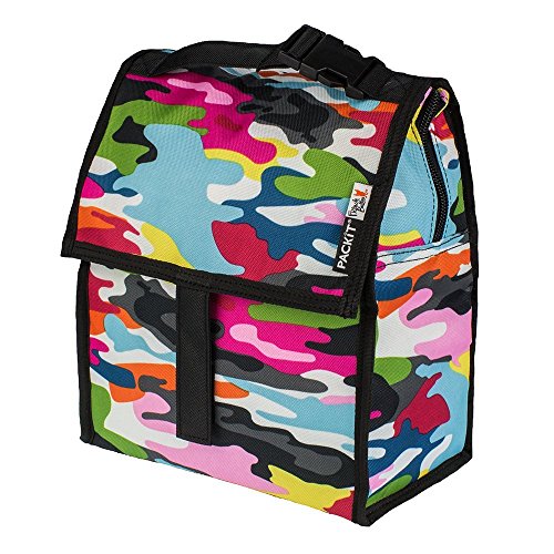 PackIt Freezable Lunch Bag with Zip Closure, Go Go