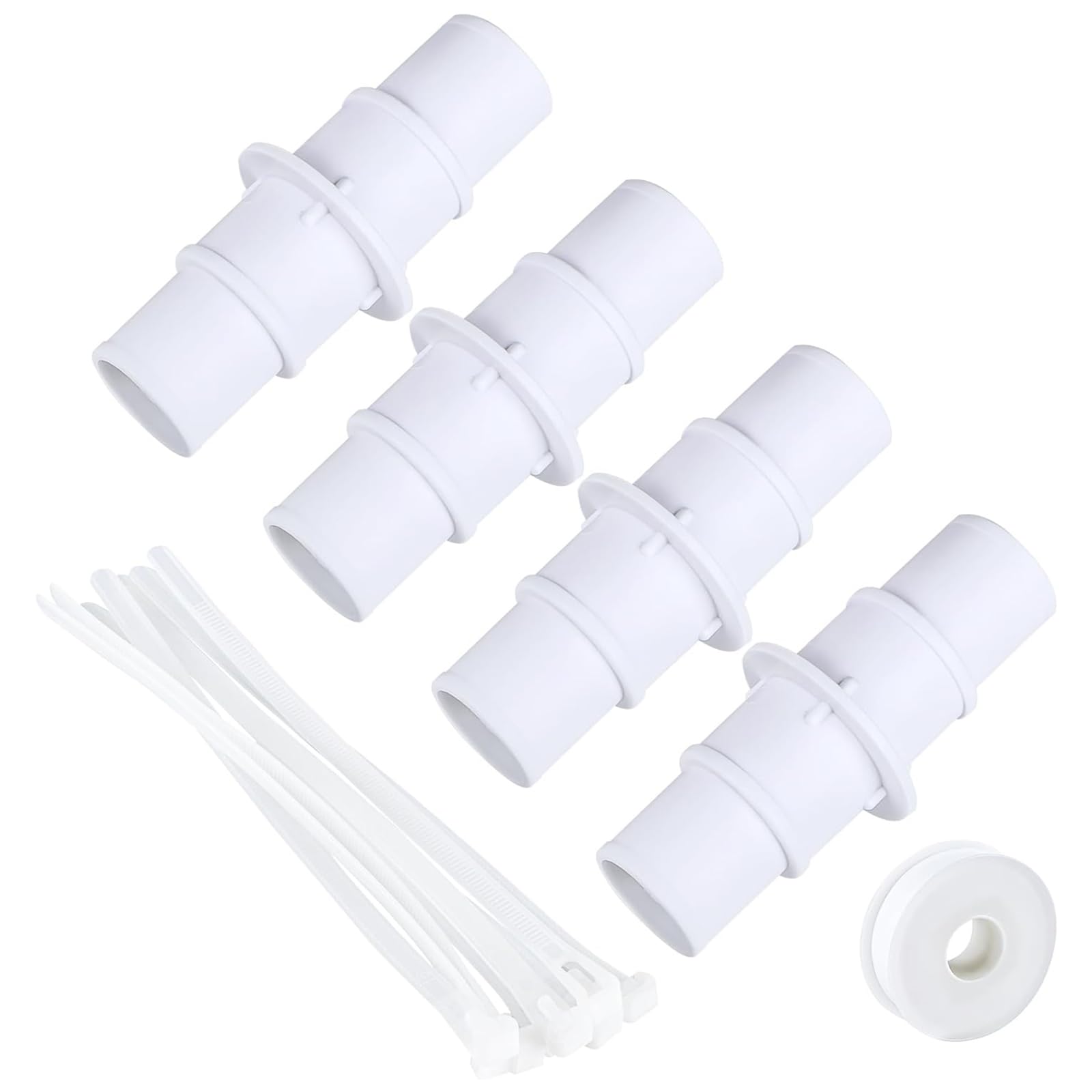 Msioytog Multicolor Of 4 Replacement Pool Cleaner Hose Joint Hose Connectors Coupler Kit Replacement Adapter Fittings Vacuum