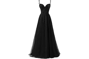 Elegantly Structured Lace Appliqué Prom Dresses 2024