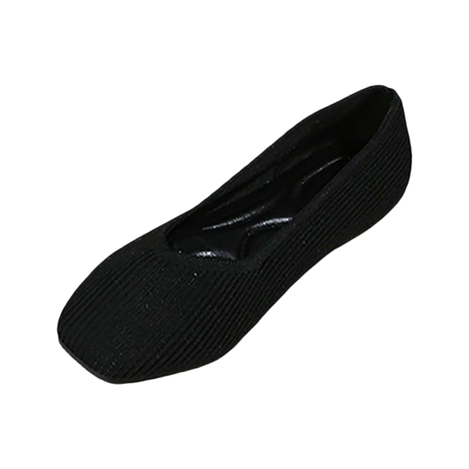 Tanzschuhe Damen Flach Breite Füße Atmungsaktive Schuhe Damen aus Hochwertigem Canvas mit Vulkanisierter Gummisohle Langlebig für Alltagsgebrauch Freizeit Garten Und Stadtspaziergänge