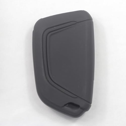 Miniatura 6 de 2 fundas protectoras de silicona de goma negra con 5 botones para llavero inteligente sin llave compatible con Cadillac CT4 CT5 2020 2021 2022 2023