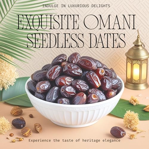 Image of Nature's Choice Big Omani Seedless Dates (500g) | Soft & Chewy Khajoor | All-Natural | High-Fiber Khejur | Healthy Snack | Natural Sugar | Dry Fruit | Deseeded Dates | Khajur | Khejur | Finest Grade