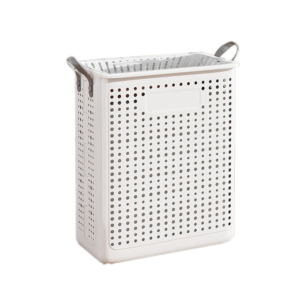 CTRLZS Household Folding Dirty Laundry Basket Bathroom Laundry Basket Dirty Clothes Can Be Portable and Movable 37.5x22x45.5cm