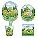 Juego de Vajilla para Fiesta de 60 piezas,Diseño de Animales de la Jungla,Accesorio de Fiesta de Cumpleaños para 8 Niños, para Fiestas de Cumpleaños,Fiestas de Bebés,etc.