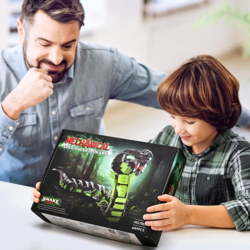 Image of Mechanical Snake Building Sets, Snake Animal Collection Toy for Boys 8-14