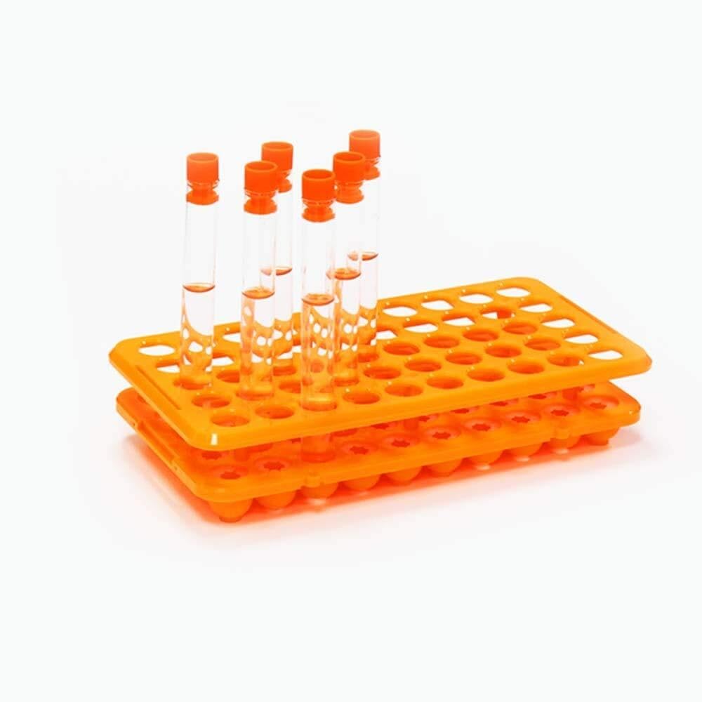 Soporte de Laboratorio Gradilla for Tubos de ensayo, 50 Orificios, con Almohadilla Silicona Gradilla para Tubos