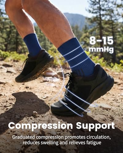 Calcetines de compresión PAPLUS para correr pack de 3 pares acolchados 3
